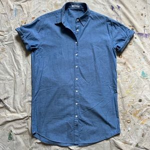 Emerson Fry Chambray Shirt Dress
